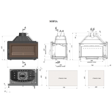 Каминная топка Fireway Sofia левая/правая в Борисове