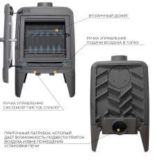 Печь-камин EVEREST М7 в Борисове