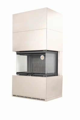 Камин Родос 800 СЛОНОВАЯ КОСТЬ шамот черный в Борисове