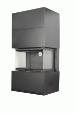 Камин Родос 800 ЧЕРНЫЙ шамот черный в Борисове