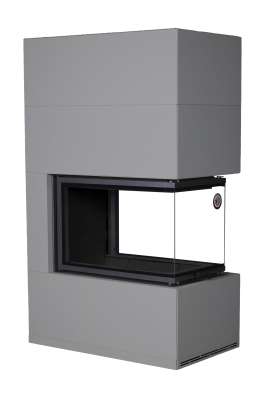 Камин Родос 900 ГРАФИТ, шамот черный в Борисове