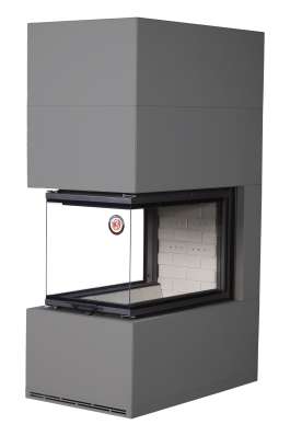 Камин Родос 900 ГРАФИТ, шамот белый в Борисове