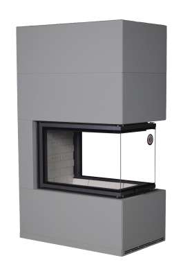 Камин Родос 900 ГРАФИТ, шамот белый в Борисове