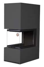 Камин Родос 900 ЧЕРНЫЙ, шамот черный в Борисове