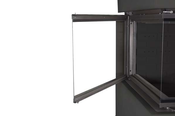 Камин Родос 900 ЧЕРНЫЙ, шамот черный в Борисове