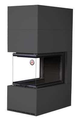 Камин Родос 900 ЧЕРНЫЙ, шамот черный в Борисове