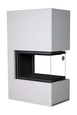 Камин Родос 900 СЛОНОВАЯ КОСТЬ, шамот черный в Борисове