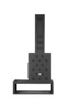 Камин МАДРИД на дровнике Гигант слева черный\белый шамот в Борисове