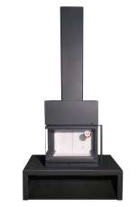 Камин МАДРИД на дровнике Гигант центральный черный\белый шамот в Борисове