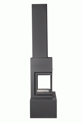 Камин МАДРИД на дровнике Гигант центральный черный\белый шамот в Борисове