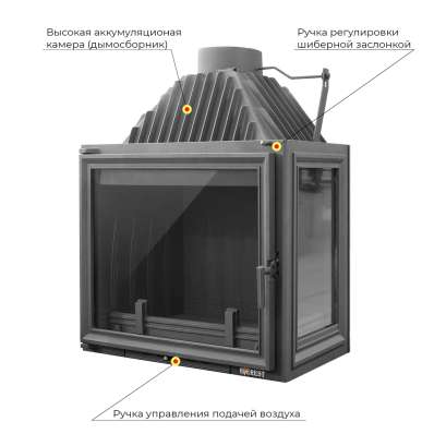 Каминная топка EVEREST A16 R правая в Борисове