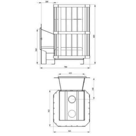 Печь банная Катунь со стеклом в Борисове