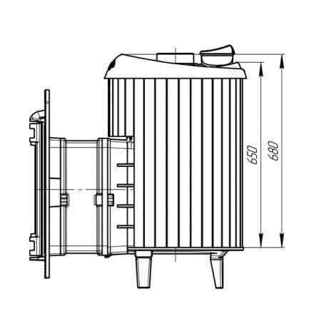 Банная печь ProMetall Атмосфера ламели Жадеит в Борисове
