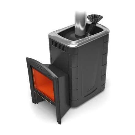 Печь для бани Термофор Гейзер 2014 Inox Витра ЗК антрацит купить в Борисове