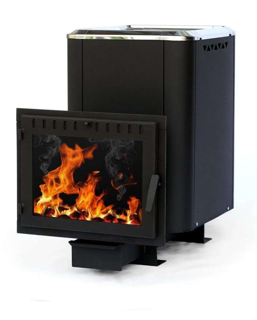 Печь банная чугунная СИБИРЬ 24 Конвекционная Панорамное стекло Амазонка бай фото в Борисове