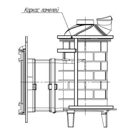 Банная печь ProMetall Атмосфера ламели Окаменевшее дерево в Борисове