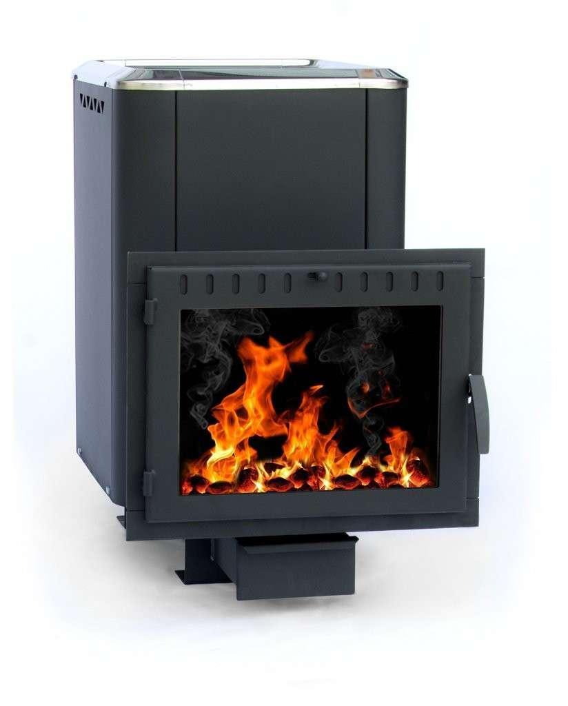 Печь банная Сибирь-18 (панорамное стекло, конвекционная) Амазонка бай фото в Борисове