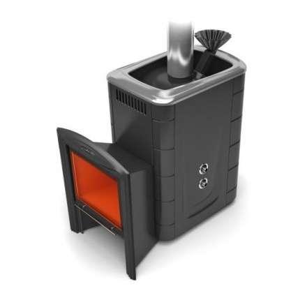 Печь для бани Термофор Гейзер 2014 Inox Витра ЗК ТО антрацит купить в Борисове