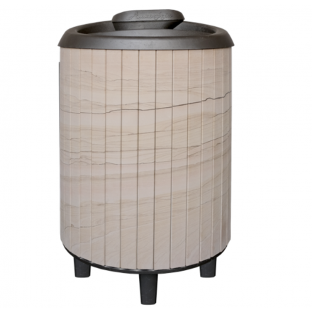 Банная печь ProMetall Атмосфера Про Ламели Окаменевшее дерево перенесённый рисунок в Борисове