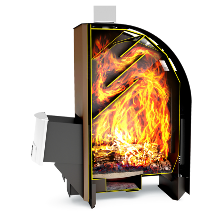 Печь для бани Теплодар Лагуна-12 ТК Панорама в Борисове