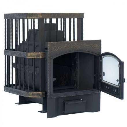Печь банная Сибирь-24 с каминной дверцей в Борисове