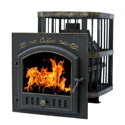 Печь банная Сибирь-24 с каминной дверцей Сибирь Амазонка бай фото в Борисове