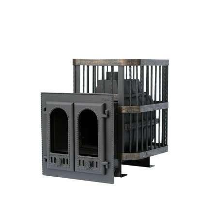 Печь банная Сибирь-24 с двухстворчатой каминной дверцей в Борисове