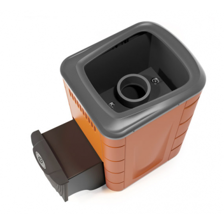 Печь для бани Термофор Каронада Мини Heavy Metal ДА терракота Амазонка бай фото в Борисове