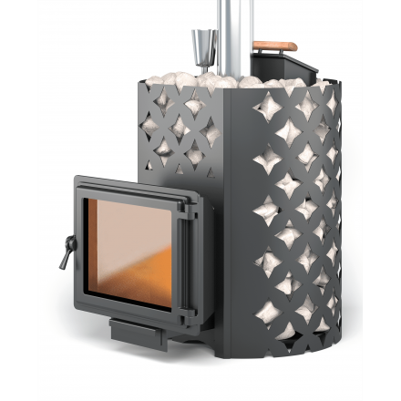 Банная печь ЭТНА 24 Панорама Закрытая каменка Амзонка бай фото в Борисове