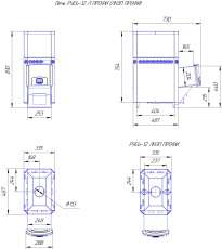 Печь для бани Теплодар Русь 12 Л Профи в Борисове