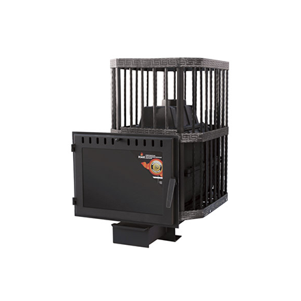 Печь банная Сибирь-24 (панорамное стекло, сетка квадрат) в Борисове