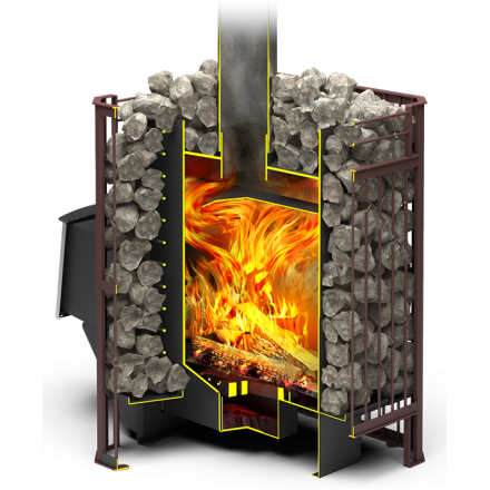 Печь для бани Теплодар Тамань-Сетка 20 Т в Борисове