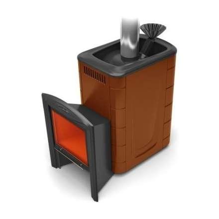 Печь для бани Термофор Гейзер 2014 Inox Витра ЗК терракота купить в Борисове