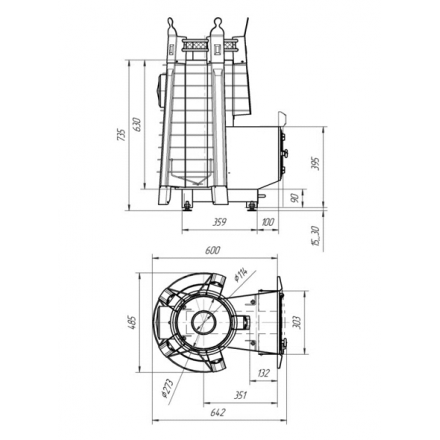 Печь для бани Добросталь Фредерика профи в Борисове