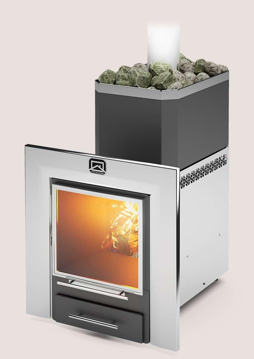 Печь для бани Теплодар Русь-18 ЛНЗП Профи Панорама (1.1) Амазонка бай фото в Борисове