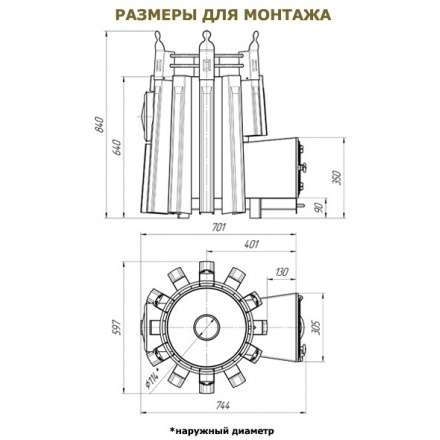Печь для бани Добросталь Екатерина Великая в Борисове