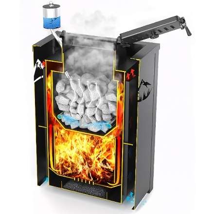 Печь для бани Везувий Эверест Inox 20 (281) в Борисове