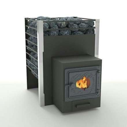 Печь для бани Добросталь Жара-люкс 20 дверка со стеклом Амазонка бай фото в Борисове