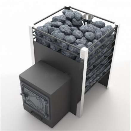 Печь для бани Добросталь Жара-люкс 30 чугунная дверка Амазонка бай фото в Борисове