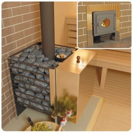 Печь для бани Добросталь Жара-люкс 20 чугунная дверка в Борисове