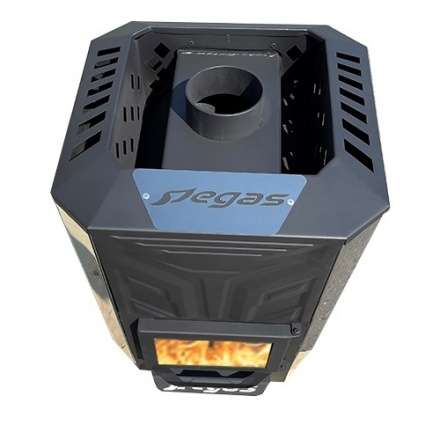 Банная печь Пегас 16 эконом короткая топка со стеклом конвекция в Борисове