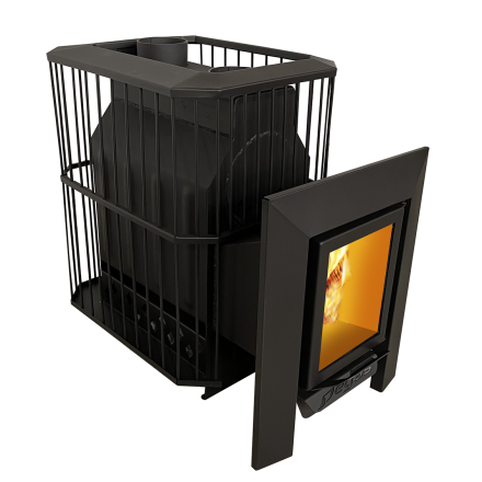 Банная печь Пегас 26 со стеклом сетка фото в Борисове