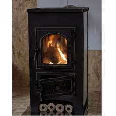 Купить стальной камин Везувий ПК-01 (270) в Борисове фото в интерьере в Борисове