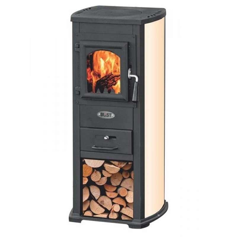 Печь-камин Blist Ekonomik Lux N чугунная дверца бежевый Амазонка бай фото Печь-камин Blist Berna Lux (Ekonomik Lux N) купить в Борисове