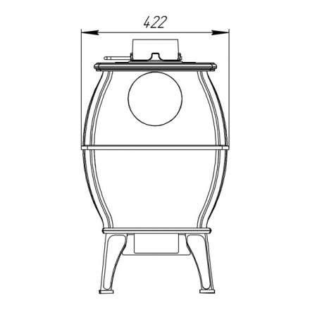 Купить Печь-камин Печь-камин ProMetall Бахта (черная) чугун в Борисове Амазонка бай фото в Борисове