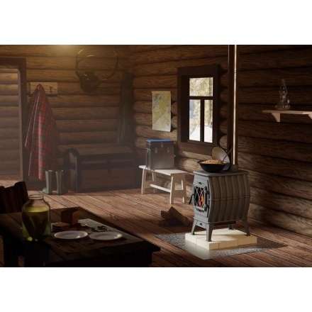 Купить Печь-камин Печь-камин ProMetall Бахта (черная) чугун в Борисове Амазонка бай фото в Борисове