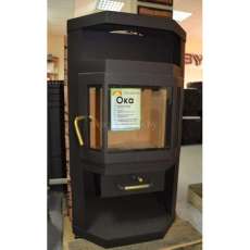 Купить стальную печь-камин со стеклом Мета-Бел Ока в Борисове фото в Борисове