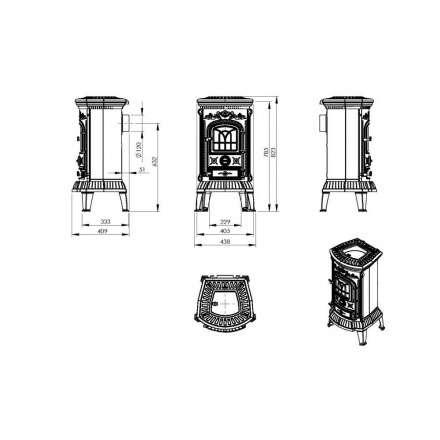 Купить Печь-камин Печь-камин NORDflam Verdo чугун в Борисове Амазонка бай фото в Борисове