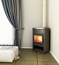 Стальной недорогой камин Теплодар ОВ-120 (угловой) фото в Борисове