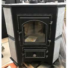 Купить Печь-камин Везувий ПК-01 (220) угловой бежевый 9 кВт в Борисове фото в Борисове